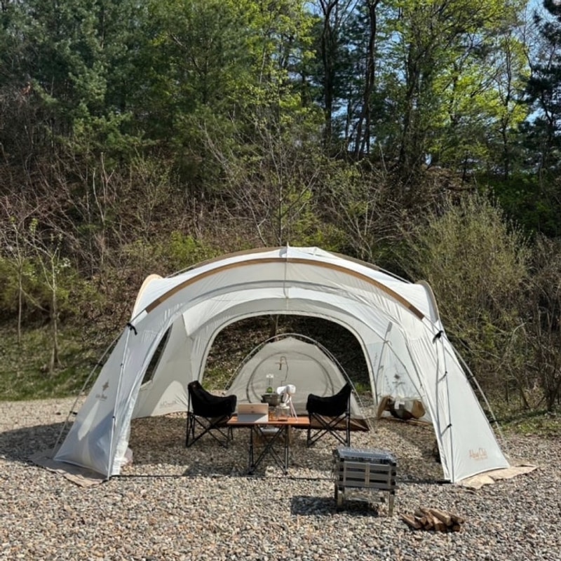 [도모횡성 캠핑장] 자갈대형 4번사이트 만화방 애견동반 후기