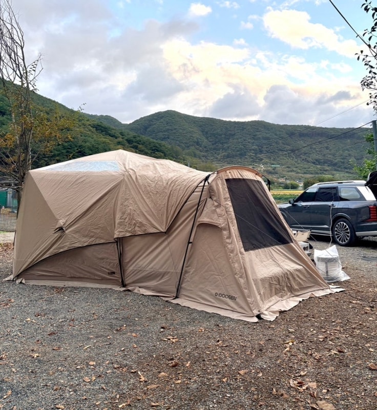 울산 근교 캠핑장 청도 팜스토리 애견 동반 노지 캠핑 야영장...