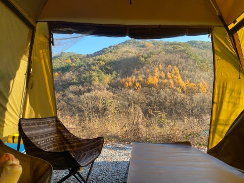 [18번째캠핑] 제천 에프앤에프캠핑장 11번사이트...