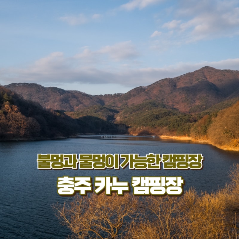 불멍과 물멍을 동시에! 충주 카누 캠핑장_명당자리 추천!