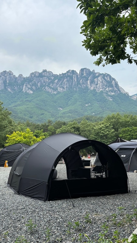 캠핑느루 : 울산바위뷰 최고!!... ㅣ강원도 고성 캠핑장