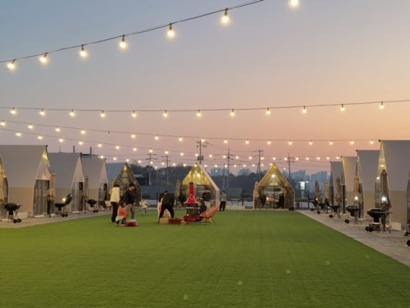 평택 주말 당일 캠핑 모닥모닥 캠핑 식당