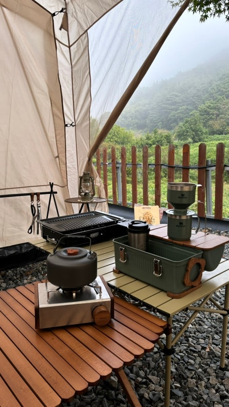 가을 캠핑 / 청도 힐링오토캠핑장 첫방문 :)