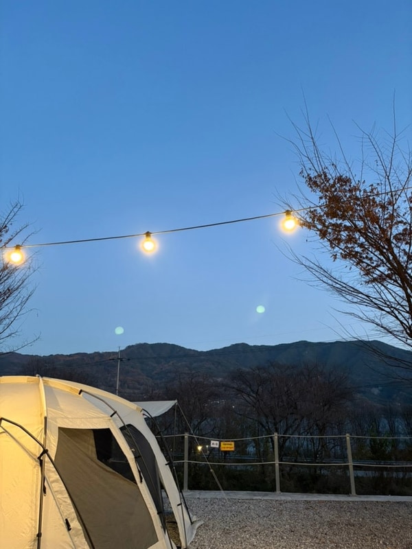 경남 합천캠핑장:산앤호반 캠핑장 A-5번 사이트 (p.s 1박2일...