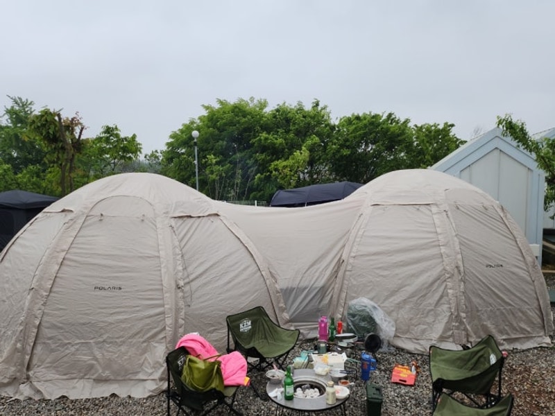 [캠핑]경기 화성 남양읍 개별화장실 캠핑장 "안석관광농원"