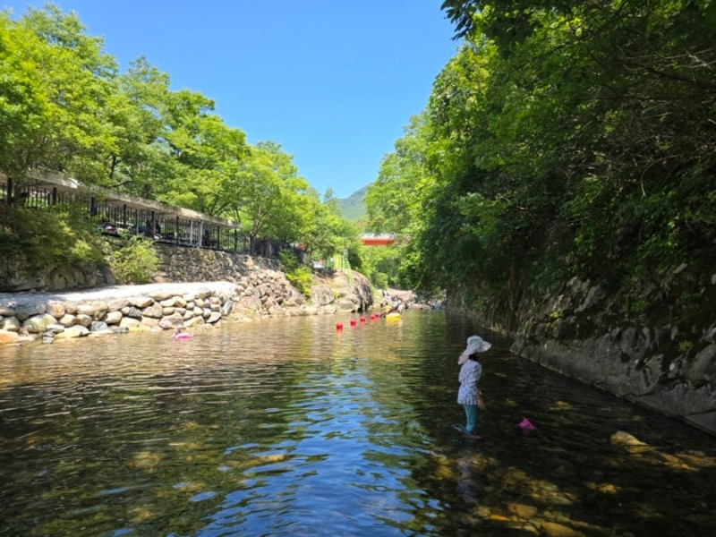 밀양 얼음골 계곡 캠핑장 사과향기캠핑장