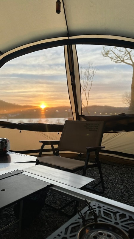 [충주] 리버뷰맛집, 노을맛집 '하비비 캠핑장'