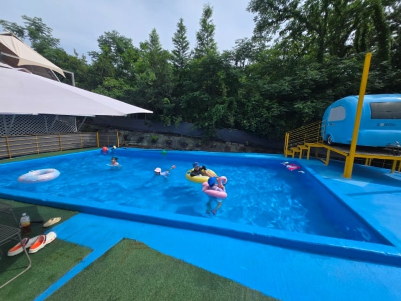 강진 림스 글램핑에서 물놀이~!