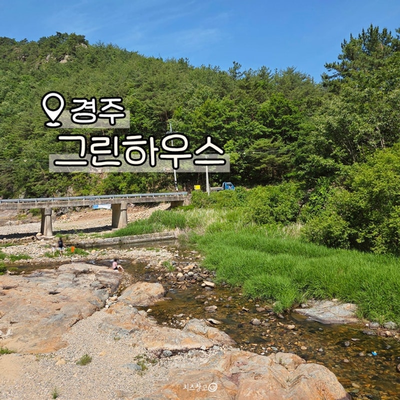 경주 산내 그린하우스 캠핑장 아이랑 계곡 앞 B 사이트