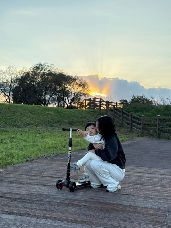 28개월 : 추석 / 현실 아침 메뉴 / 함안 강나루 오토캠핑장