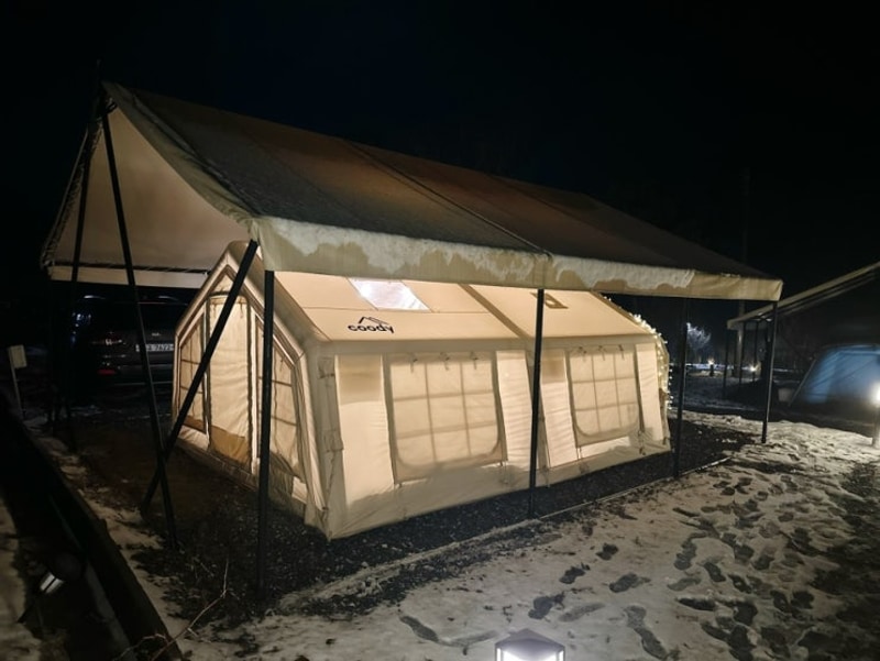 연천 라곰 캠핑장 후기 feat. 캠린이의 첫 설중캠핑