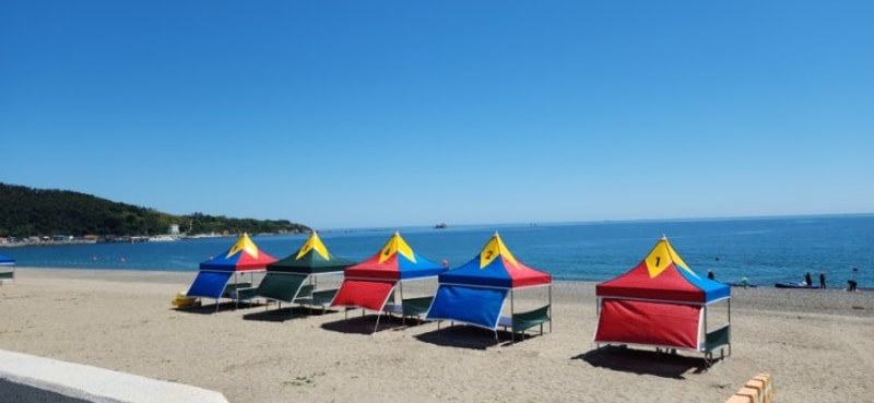 물놀이하기 좋은 창바우 캠핑장 해송피크닉장 여름 캠핑 신창...