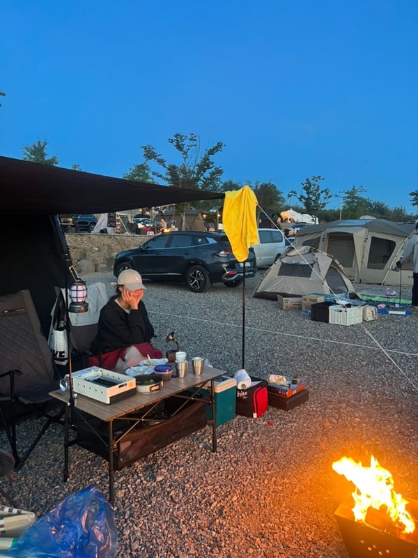 엄마랑 함께한 연천당포성 캠핑장️ 낮에는 임진강 밤에는 별...