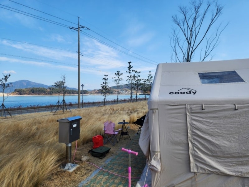 남해 바다뷰 신생 오토캠핑장 남해에코촌