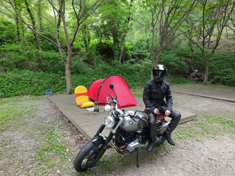 학가산 자연휴양림 클래식 바이크 모토캠핑