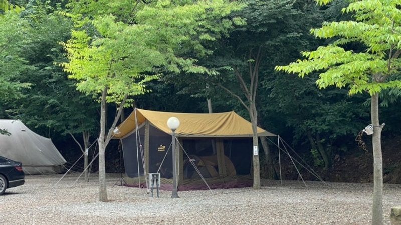 전북 완주 동상계곡 신월리오토캠핑장에서 시원한 여름캠핑...