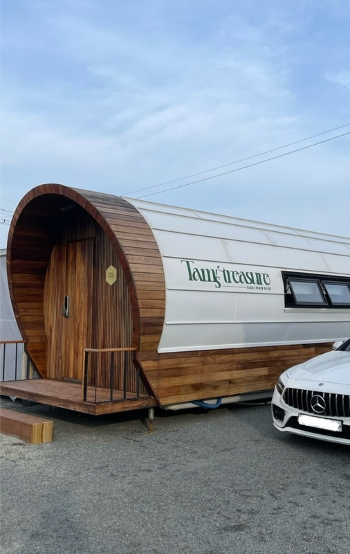 거제 분위기 좋은 반려동반 감성 카라반 캠프빌리지