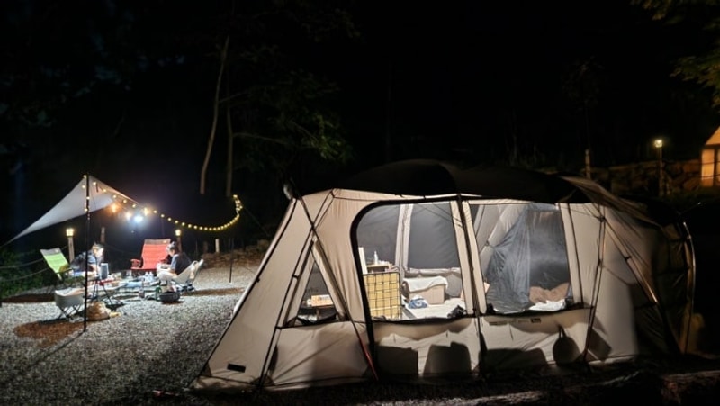 캠핑장 가평 캠프99에서 처형네와 함께한 네 번째 캠핑...