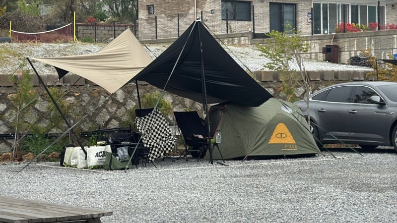 강화 바다노을캠핑장 01 사이트 , 반려견 동반 캠핑장