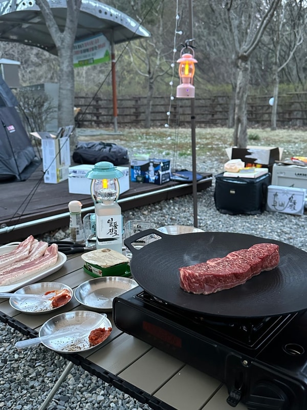 논산 캠핑장 대둔산수락오토캠핑장 905사이트 후기 3만원