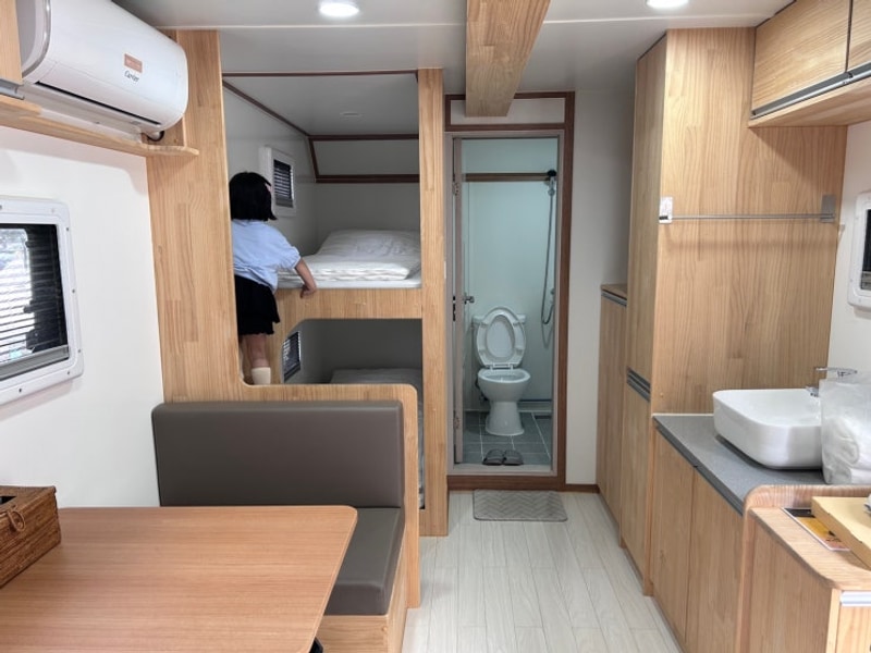 김포한강오토캠핑장 카라반 내돈내산 1박 후기(바베큐, 불멍)