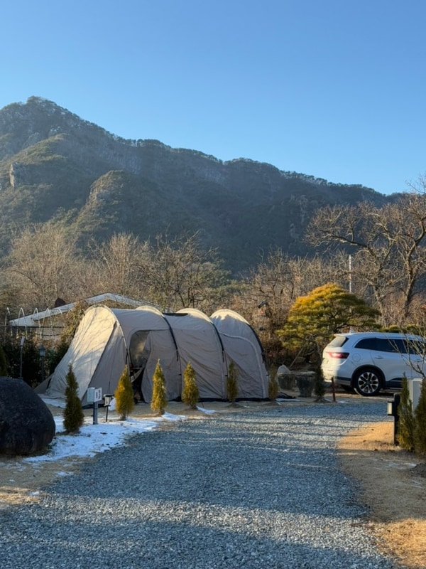공주 캠핑장 :: 동학사힐링캠핑장 마운틴뷰 크리스마스 캠핑