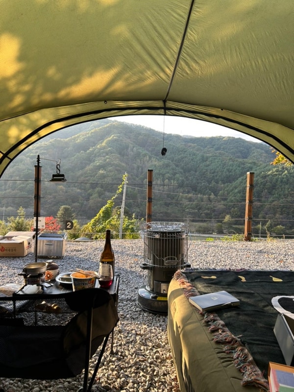 10월 우니메이카 철원 솔캠 - 지상최고솔캠낙원지, 개별화장실...