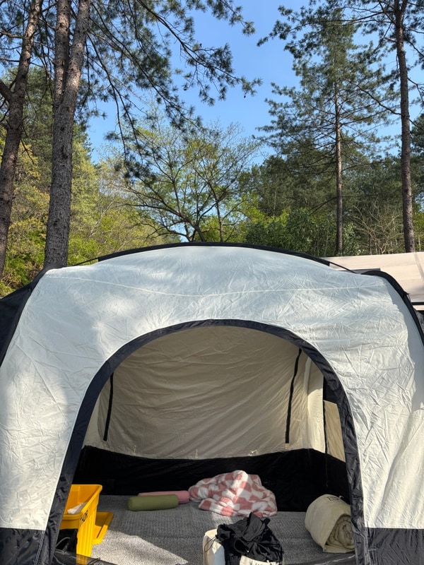 수타사 힐링캠프 데크 F1 존 캠핑 일기!