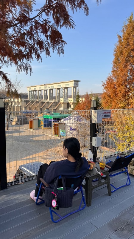 경기 연천 군남댐 바로 앞... 신생캠핑장 - 강변나루캠핑장...