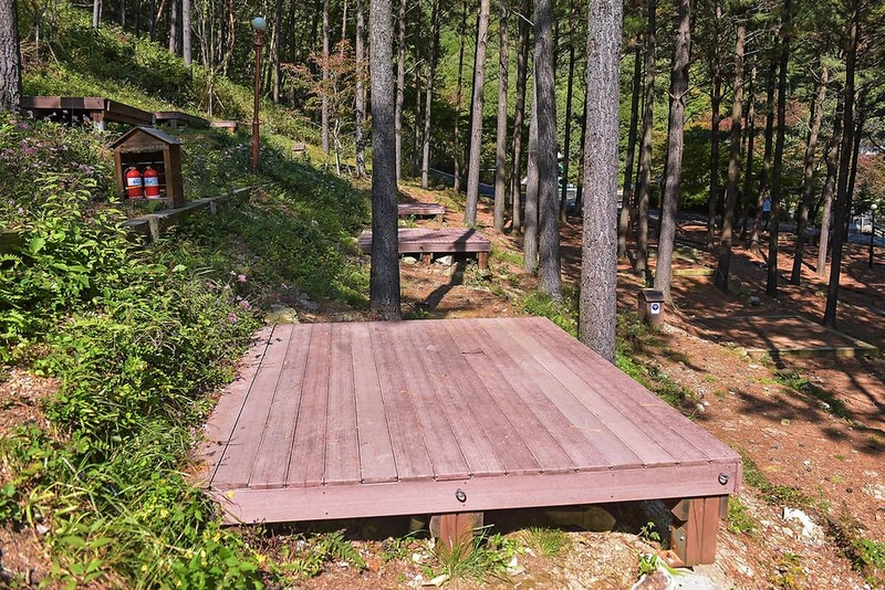 제암산자연휴양림 야영장 시설 사진 7