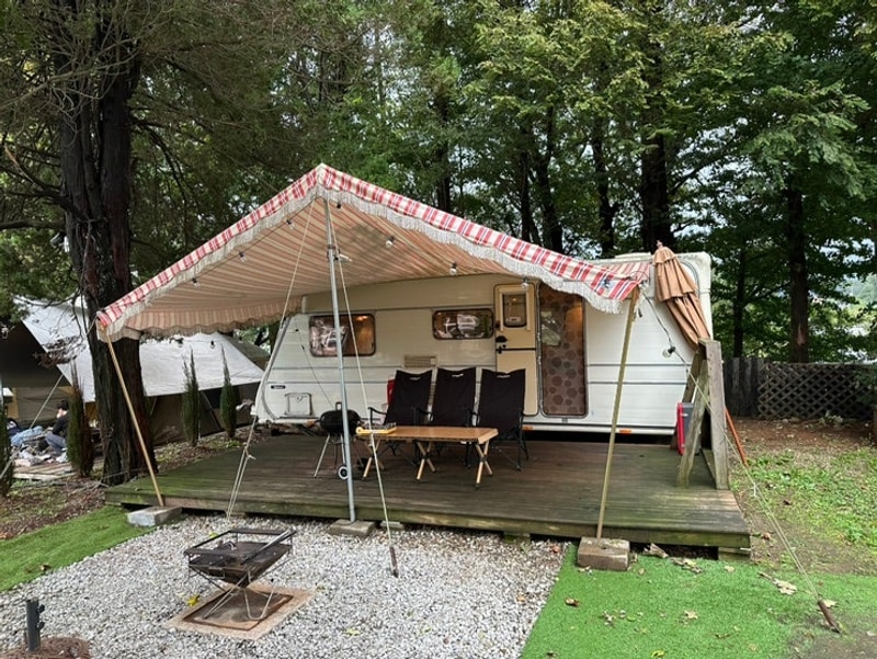 [강화/인천] 강화캠핑파크 멜랑슈 카라반 글램핑(+우중캠핑)