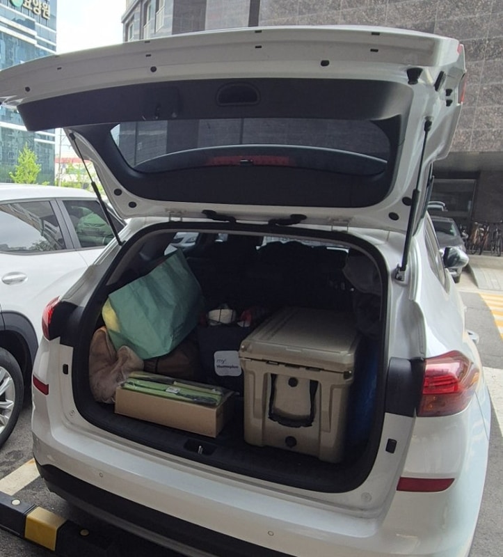 단양 도담 캠핑장에 흑마늘 닭강정 먹으러 다녀오기