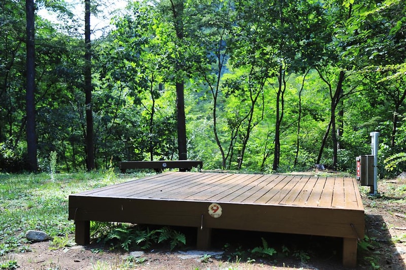 태백고원자연휴양림 야영장 시설 사진 6