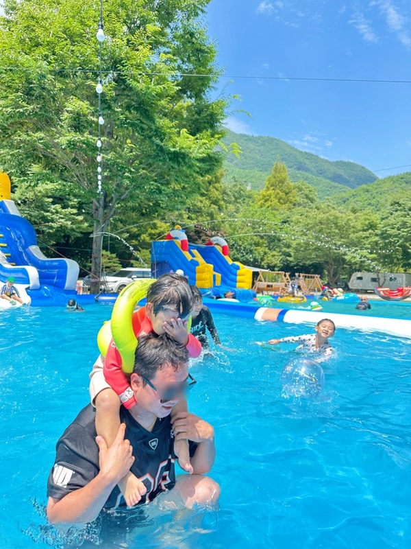 캠핑 500급- 수영장 금산 대둔산캠핑랜드 (서준이네카라반캠핑)