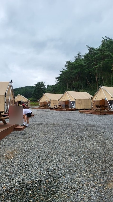 태안당일캠핑 올레유 글램핑장에서 아이들과 즐거운 시간