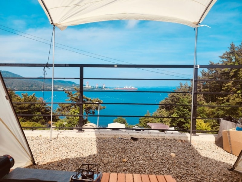 경남 고성 바다가 보이는 캠핑장 ㅣ 고성 해해해 캠핑장 ㅣ 봄...