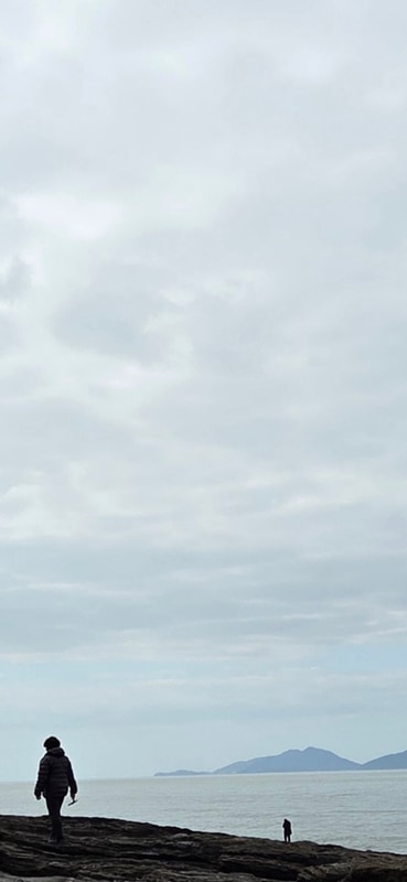 겨울바다 - 부안 노을숲캠핑장