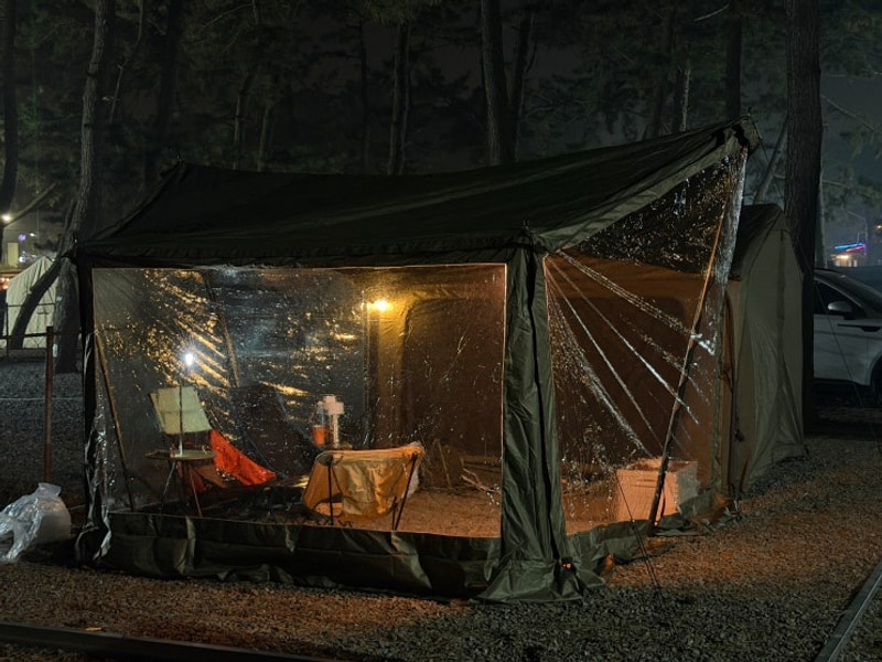 첫 캠핑으로 다녀 온 태안 몽산포 감성캠핑장 @ 2박 3일이...