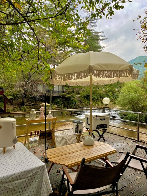 평창 솔섬 오토캠핑장 여름 계곡 키즈캠핑장