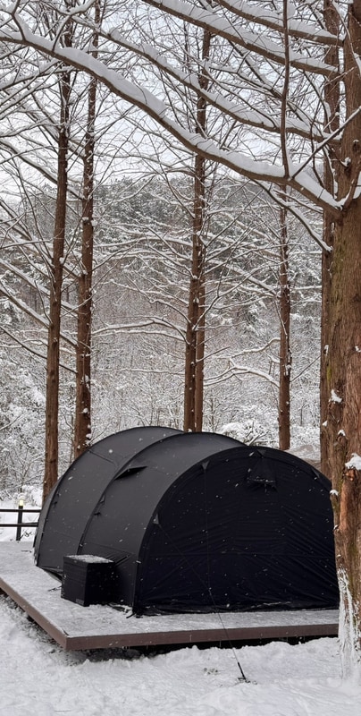 캠핑기록19 양평 스테이네이처 행복했던 설중캠핑...