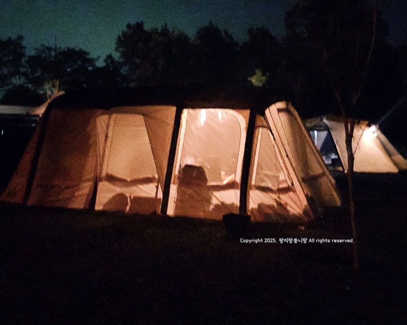 태안 머드 오토캠핑장... 개별 화장실 깔끔한 바다뷰 캠핑장