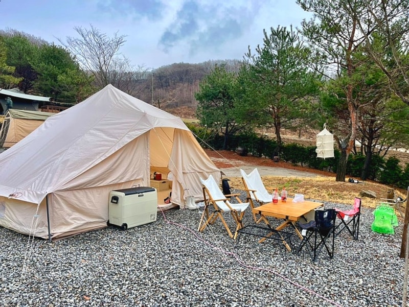 연천 라곰캠핑장 우중캠핑 힐링하고 온 후기