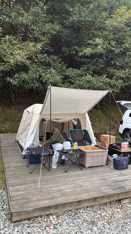 가을에 다녀온 미니멀 캠핑 (경기도 화성 엘리캠핑장)