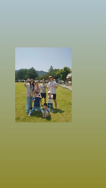 고령 안림딸기마을캠핑장 잔디에서 아이랑 놀기 좋음