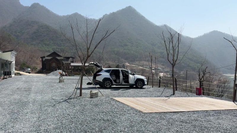 평창 백룡 야영장 / 각 사이트, 시설,미친 바람, 예상치못한...