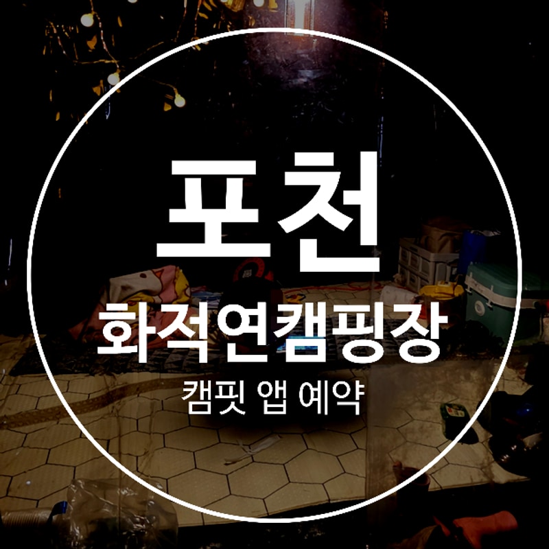 포천 화적연 캠핑장 캠핏 어플에서 C1 구역 사이트 2박 3일...