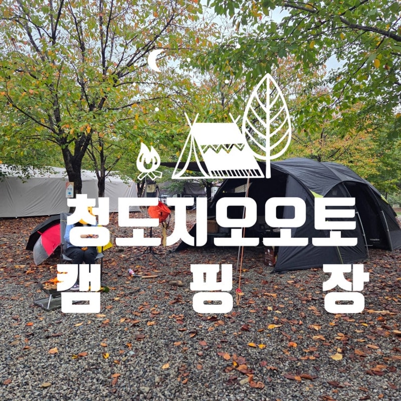 가을 정취 물씬 풍기는 청도 지오오토캠핑장 이용 후기