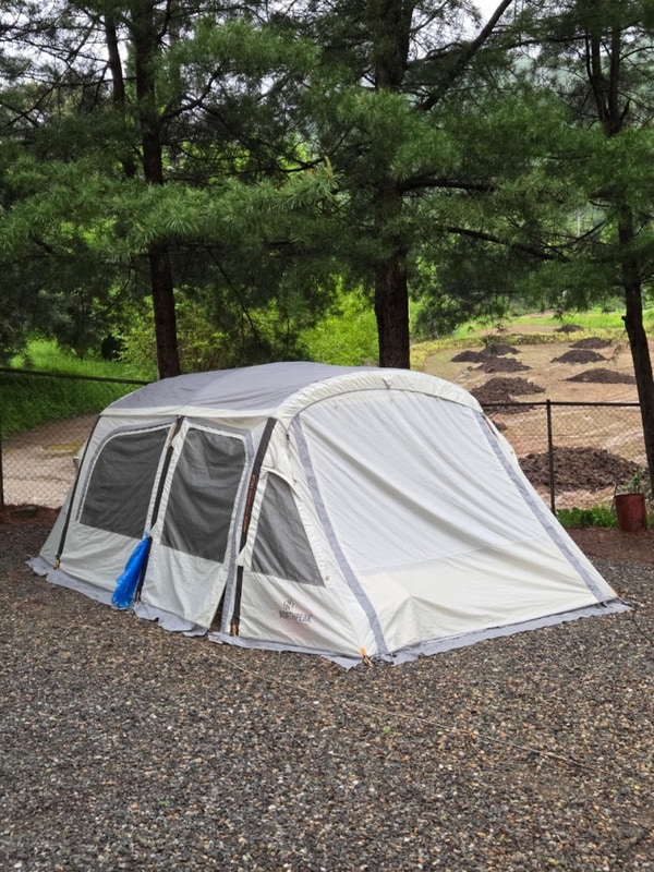 파주 애견동반 캠핑장 학교안 풍경 캠핑장 B사이트 후기, 명당...