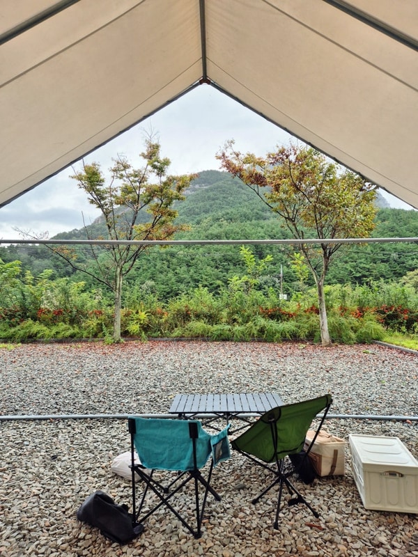 캠핑일기#3 경남 합천 합천호코지캠핑장 타프존