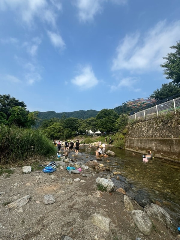 가평) 물놀이 하기 좋은 계곡 어비계곡(알프스펜션캠핑글램핑)